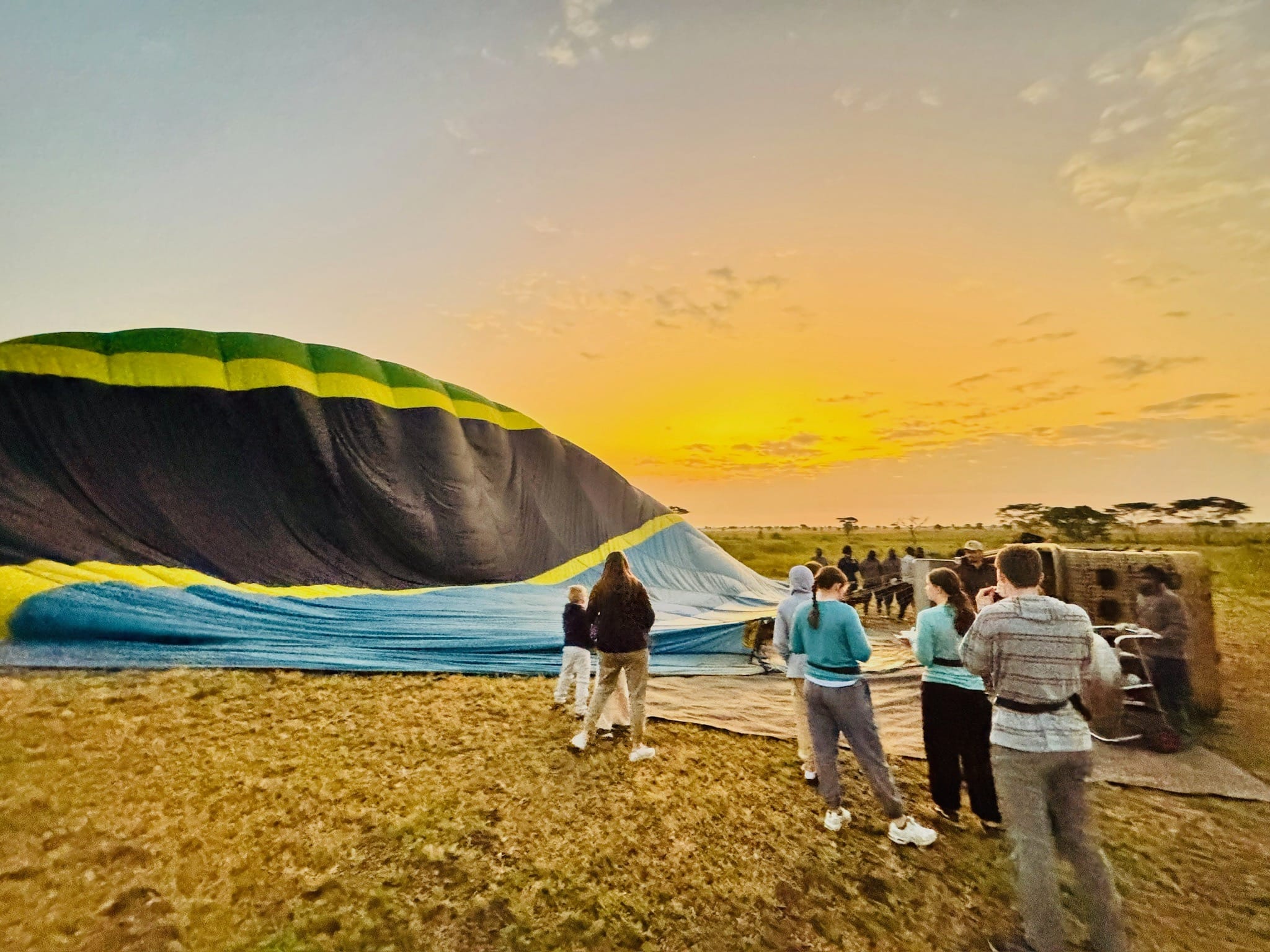 A Hot Air Balloon Over the Serengeti